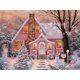 thumbnail image 1 of HOMFUN-Pintura de diamantes de imitación 3D, decoración de cristal, bricolaje, Navidad, casa de invierno, patrón de punto de cruz, bordado de diamantes, 1 of 4