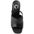 thumbnail image 4 of Journee Womens Heiddy Open Square Toe Block Heel Sandals, 4 of 8