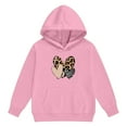 thumbnail image 4 of oqasdz Valentine's Day Girls Sweatsuit Long Sleeve Hoodie Sweatshirts And Jogger Pants With Leopard Print Heart Cozy 2 Piece Outfit For Toddler And Kids, 4 of 6