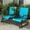 Blue, variant on Outsunny 2-Person Outdoor Glider Bench w/ Center Table, Steel Frame for Backyard Garden Porch, Gray
