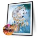 thumbnail image 1 of Cuadros Decorativos 5D bricolaje taladro redondo completo diamante pintura lobo Kit decoración del hogar arte artesanal (sz2519), 1 of 8