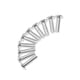 thumbnail image 5 of 20 Piezas 16x5 Mm Plata + Negro Kit de Pernos Número Placa de Matrícula Tornillo de Sujeción Del Parabrisas Baoblaze Tornillos del marco de la matrícula, 5 of 8