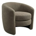 thumbnail image 2 of Affinity Upholstered Boucle Fabric Curved Back Armchair in Pebble, 2 of 9