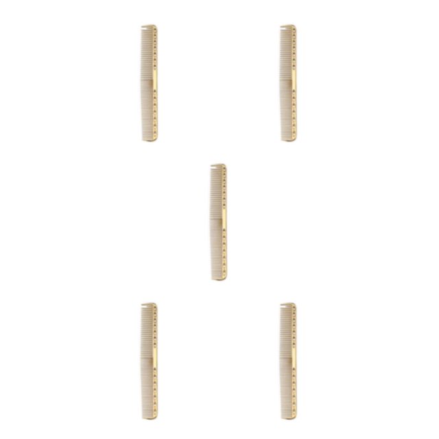 Jumpingount Cepillo para el cabello Peine de peluquería duradero y antiestático para cabello sin encrespamiento s909(S):oro Type2 NO2