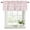 Coral red, variant on Grey-Purple Flower Curtain Valances for Windows, Kitchen Valance Window Treatments Panel 2 Pack, Vintage Farmhouse Boho Leaf Spring Rod Pocket Short Curtains for Bathroom Bedroom 42 x 18 Inch