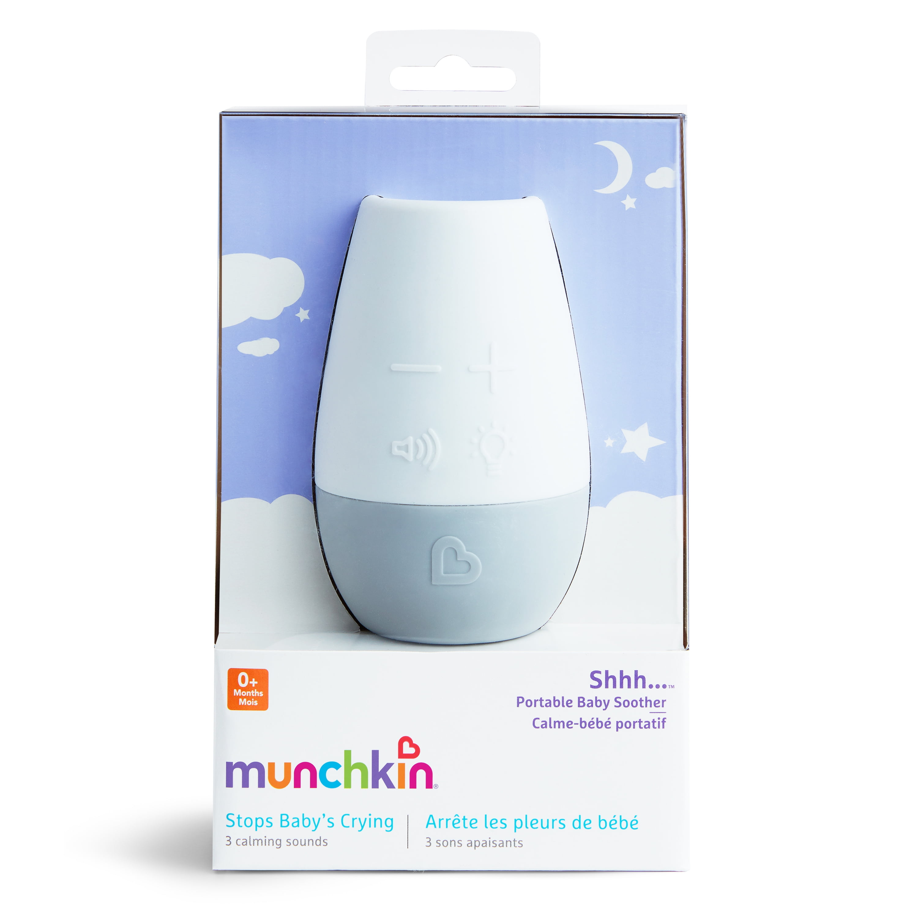 Munchkin Shhh Portable Soothing Sound and Light Machine, Includes
