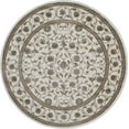 thumbnail image 2 of Radici Usa Como Area Rug 1597 Black Italian Bordered 8' x 8' Round, 2 of 3