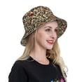 thumbnail image 4 of Balery Skulls1 Sun Hats for Men Women Bucket Hat UPF 50+ Buckey Hat Boonie Hat Foldable UV Protection Hiking Beach Fishing Summer, 4 of 9