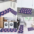 thumbnail image 5 of Pioneer Flower Floral Print Pattern Kitchen Rugs Sets Of 2, Anti Fatigue Non Slip Washable Floor Mats for Kitchen Sink Laundry, 17X30 Inch + 17X47 Inch, 5 of 6