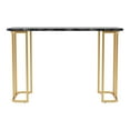 thumbnail image 5 of Furniture of America Musel Faux Marble Top Console Table, Black, 5 of 8