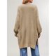 thumbnail image 5 of Cárdigan de Mujer, Estilo Oversize, Abierto por Delante Caqui S, 5 of 10