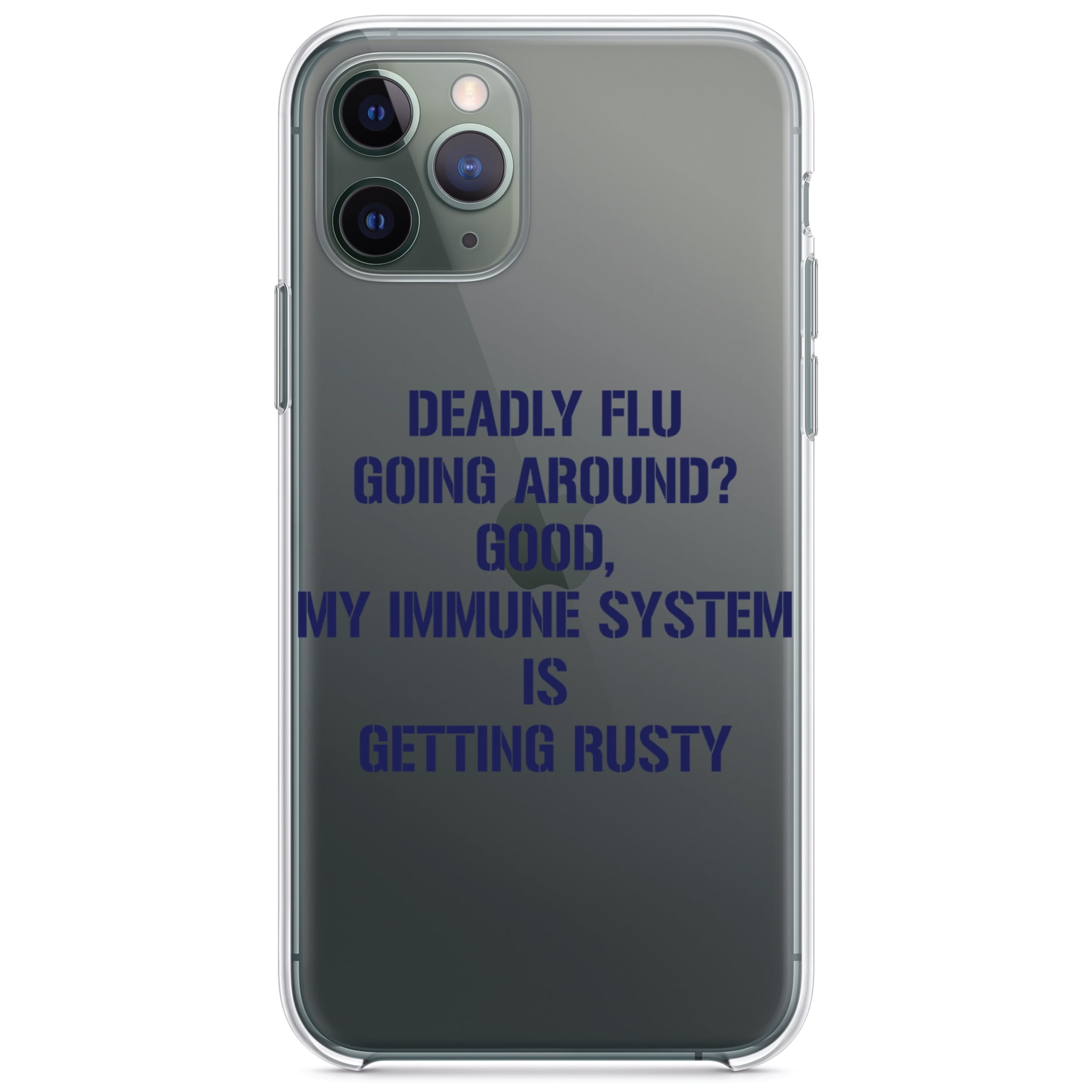 DistinctInk Clear Shockproof Hybrid Case for iPhone 11 Pro (5.8" Screen