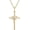 Cz-heart-diamond-cross-necklace-gold, variant on Sterling Silver Cross Necklace for Women Gold Plated Cross Pendant Necklace Cross Layered Necklace for Women