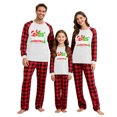 thumbnail image 2 of REORIAFEE Christmas Matching Family Pajamas 2 Piece Loungewear Long Sleeve Top and Pant Plaid Soft Lightweight Sleepwear Multicolor S-2XL, 2 of 5
