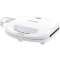 thumbnail image 3 of Panini Contact Grill, White - Nonstick Cooking Plates, Stay Cool Exterior, Grilling Grooves, 3 of 3