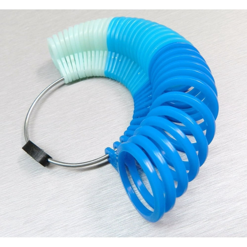 FINGER GAUGE RING SIZER MEASURING SIZE Plastic 36 Rings JEWELRY TOOL 1