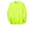 thumbnail image 6 of Port & Company Tall Long Sleeve Core Blend Tee - PC55LST Safety Green | 5.5 Oz Size - 4XLT | Buy from PORT & COMPANY, 6 of 7