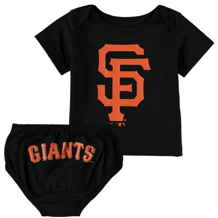 - San Francisco Giants Majestic Newborn & Infant Mini Uniform Set - Black