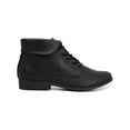 thumbnail image 2 of London Fog Womens Clora Faux Leather Ankle Combat & Lace-up Boots, 2 of 3