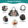 thumbnail image 3 of Small Cooler Bag Lunch Bag Portable Meal Bag Work Meal Bag Outdoor Meal Bag Travel Meal Bag Picnic Meal Bag Going Out Meal Bag Cartoon Blue Elf, 3 of 6