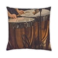 thumbnail image 2 of Ahgly Company Music Drums Indoor Throw Pillow, 18 inch by 18 inch, 2 of 6