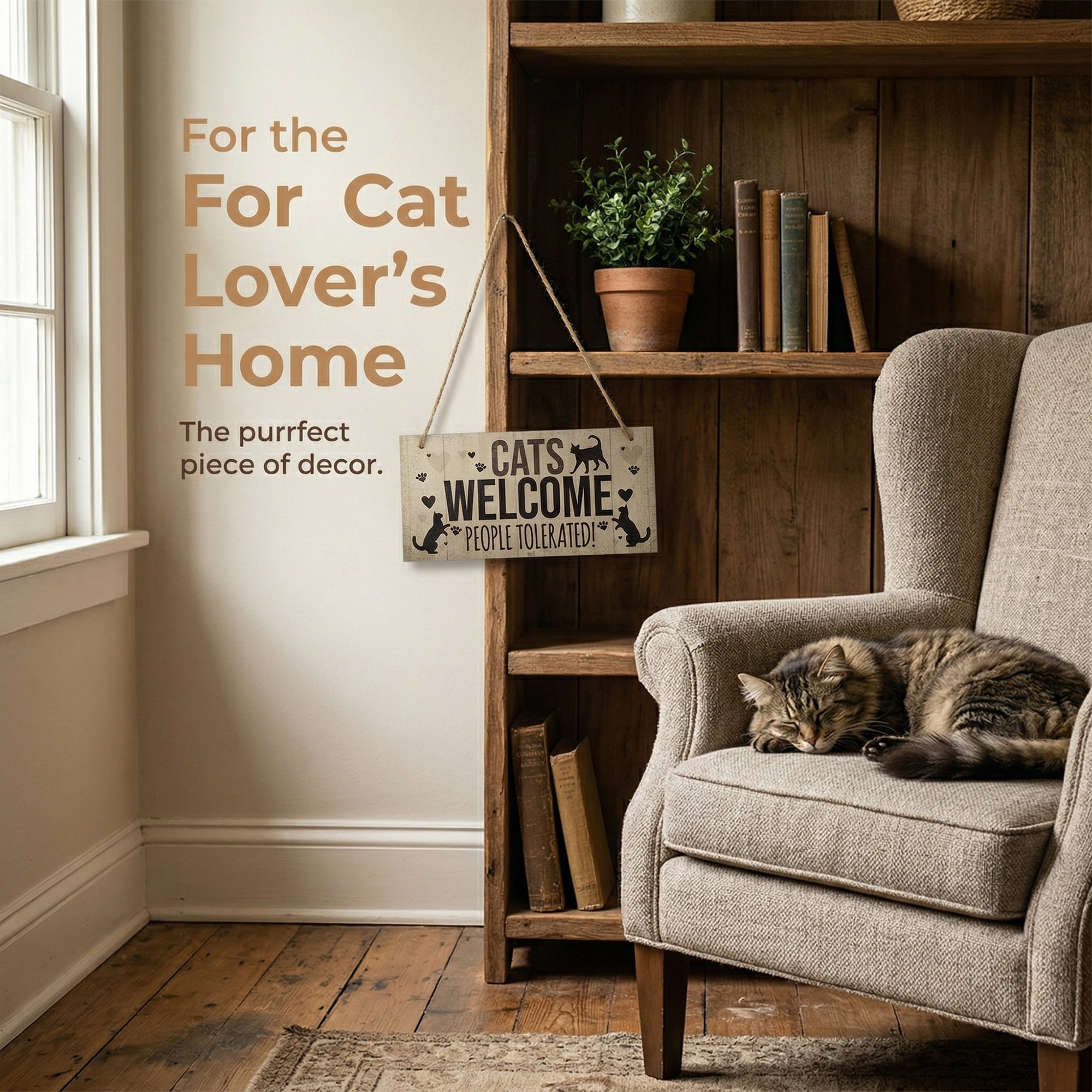 Unique Bargains Pet Sign Home Decor Decorative Wall Plaque Style D 3.9in
