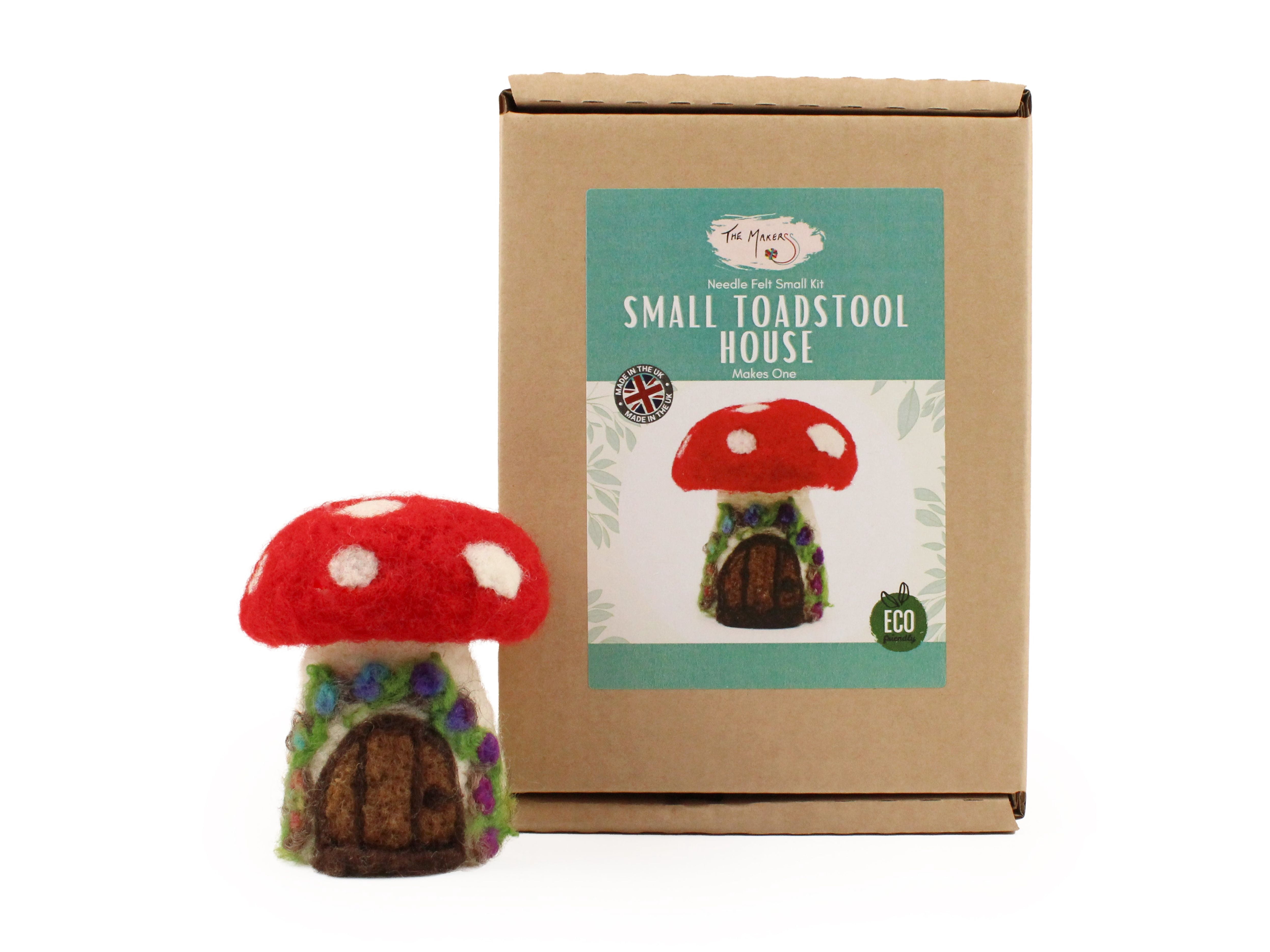 Felting Kit - Small Toadstool House Needle Felt Kit