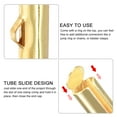 thumbnail image 4 of 100Pack Slide on End Clasps, 30mm Tube Ball Bead Slider Crimp Ends, Light Golden, 4 of 6