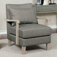 thumbnail image 5 of Furniture of America Khari Contemporary Upholstered Accent Chair, Gray, 5 of 6