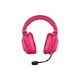 thumbnail image 2 of Logitech G PRO X 2 LIGHTSPEED Wireless Gaming Headset, Magenta - Headset - full size - Bluetooth / LIGHTSPEED - wireless, wired - 3.5 mm jack - noise isolating, 2 of 13