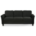 thumbnail image 2 of Hassch 3-Seat Sofa Fabric Three-Seater Sofa for Living Room Home Relax, Black (Not Included the Pillow), 2 of 10