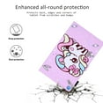 thumbnail image 5 of Galaxy Tab A 8.0 2019 Case P200 P205, Allytech Slim Fit Lightweight PU Leather Multi Angle Stand Anti-Scratch Full Body Protection Wallet Case Cover for Samsung Galaxy Tab A 8.0", Candy Unicorn, 5 of 7