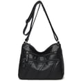 thumbnail image 1 of HiMONE Sac à Main pour Femmes, Sac à Bandoulière, Sac à Fermeture Éclair pour Femmes, Sacoche Décontractée à Sangle Ajustable, Sac d'Épaule Quotidien, Noir, 1 of 9
