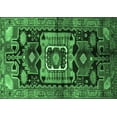 thumbnail image 1 of Ahgly Company Indoor Rectangle Persian Emerald Green Traditional Area Rugs, 4' x 6', 1 of 4