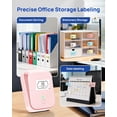 thumbnail image 4 of PM260 Label Maker Machine with Tape, 2 Inch Label Tape Maker Bluetooth Label Printer, Inkless Portable Label Maker, Pink, 4 of 8