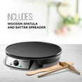thumbnail image 6 of Electric Crepe Maker & Griddle with Precise Temperature Control, 12" Nonstick Cooking Surface for Pancakes, Eggs, Bacon, Tortillas & More, 6 of 6