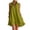 Green, variant on Women Summer Dress Notched V Neck Front Zip Up Swimsuit Cover Up Shirt Sleeveless Ruffle Hem Beach Vacation Mini Sun Dress Green M