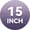 15In-Dark Purple, variant on Women's 15" Long Shorts Below The Knee Capri Hiking Cargo Shorts Lightweight Quick Dry Elastic Waist for Casual Black L