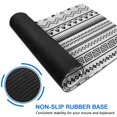 thumbnail image 6 of Long Mouse Pads for Desk,Black Geometric Border Pattern Desk Mats on Top Of Desks, Desk Mouse Pad Extra Large with 3mm Non-Slip Base and Stitched Edge for Gaming,Office,Work,Home 35.4"x15.7", 6 of 6