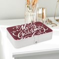 thumbnail image 6 of Christmas Portable PU Leather Jewelry Display Organizer Box with Removable Compartment, 6 of 6