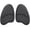 Black, variant on Shoe Inserts For Women Heel Pads For Shoes Clear Heels Silicone Gel Forefoot Cushions Non Slip Toe Pads Shoe Fillers For Too Big Shoes High Heels Comfort Insoles Reusable Pressure Relief Pads