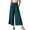 *Green, variant on Women's High Waisted Chiffon Wide Leg Cropped Pants , Breathable Flowy Palazzo Pants For Women , Ladies' Casual Beach Trousers with Pockets,Black,S-2XL