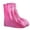 Hot Pink, variant on Willtoo Waterproof Shoes Cover, Rain Boot Shoe Covers, Reusable Women Men PVC Rubber Sole Overshoes Galoshes Protectors for Cycling Camping Travel