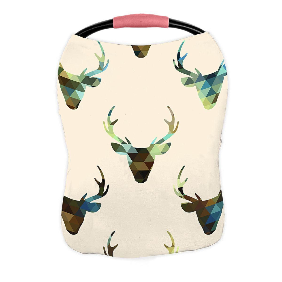 ABPHQTO Deer Heads Nursing Cover Baby Breastfeeding Infant Feeding Cover Baby Car Seat Cover Infant Stroller Cover Carseat Canopy Breathable