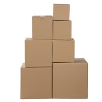 100 Corrugated Paper Boxes Yellow, 4x4x4in/10*10*10cm