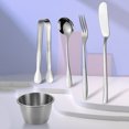 thumbnail image 3 of Juego de esparcidor de mantequilla, herramientas para queso, multifunción para pastelería, plata, 18 piezas, 3 of 9