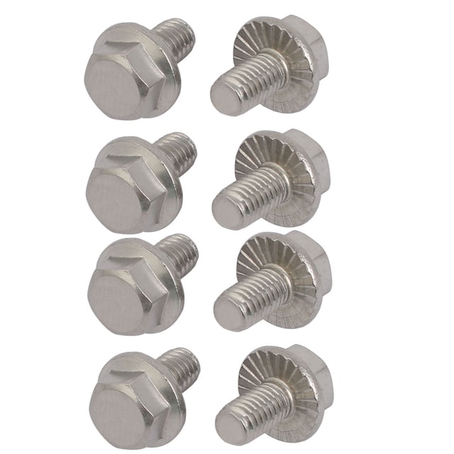 Tornillo de Cabeza Hexagonal Unique Bargains M6X10mm Acero Inoxidable 304 8 Piezas