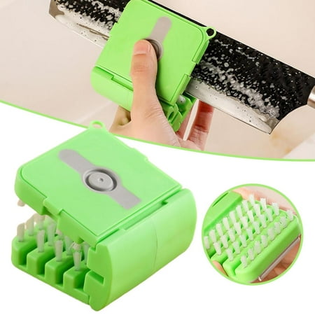 

U Shape Multi-function Cleaning Brush Non-slip Sharpening Brush With Scraper Kitchen Cleaning Tools