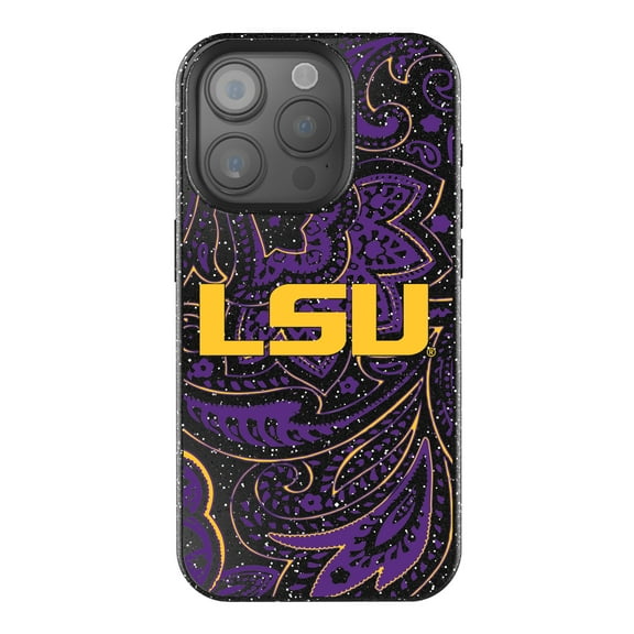 Keyscaper LSU Tigers Paisley Bling iPhone Case