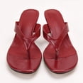 thumbnail image 5 of Women Kitten Heels Sandals: Heeled Flip Flop | 2026 Fashion Heel Sandals, Square Toe Thong Sandal for Daily Wear & Dressy Casual 40, 5 of 6